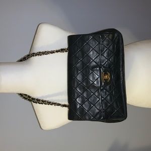 CLASSIC DOUBLE FLAP BLACK CHANEL BAG!!!